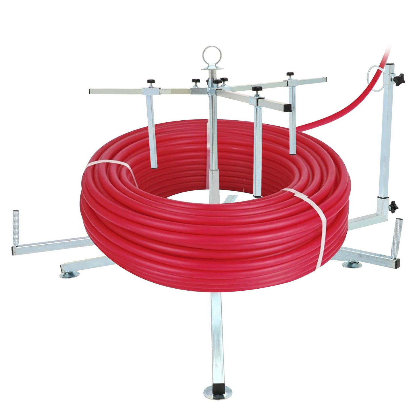 Anrain Pex Tube Uncoiler for 3/8'' to 1'' Pex Tubing, Maximum Load 330 Pounds, Iron Material, Silver Color, Industrial Tubing, Hardware Tubing, Radiant Potable Water Applications