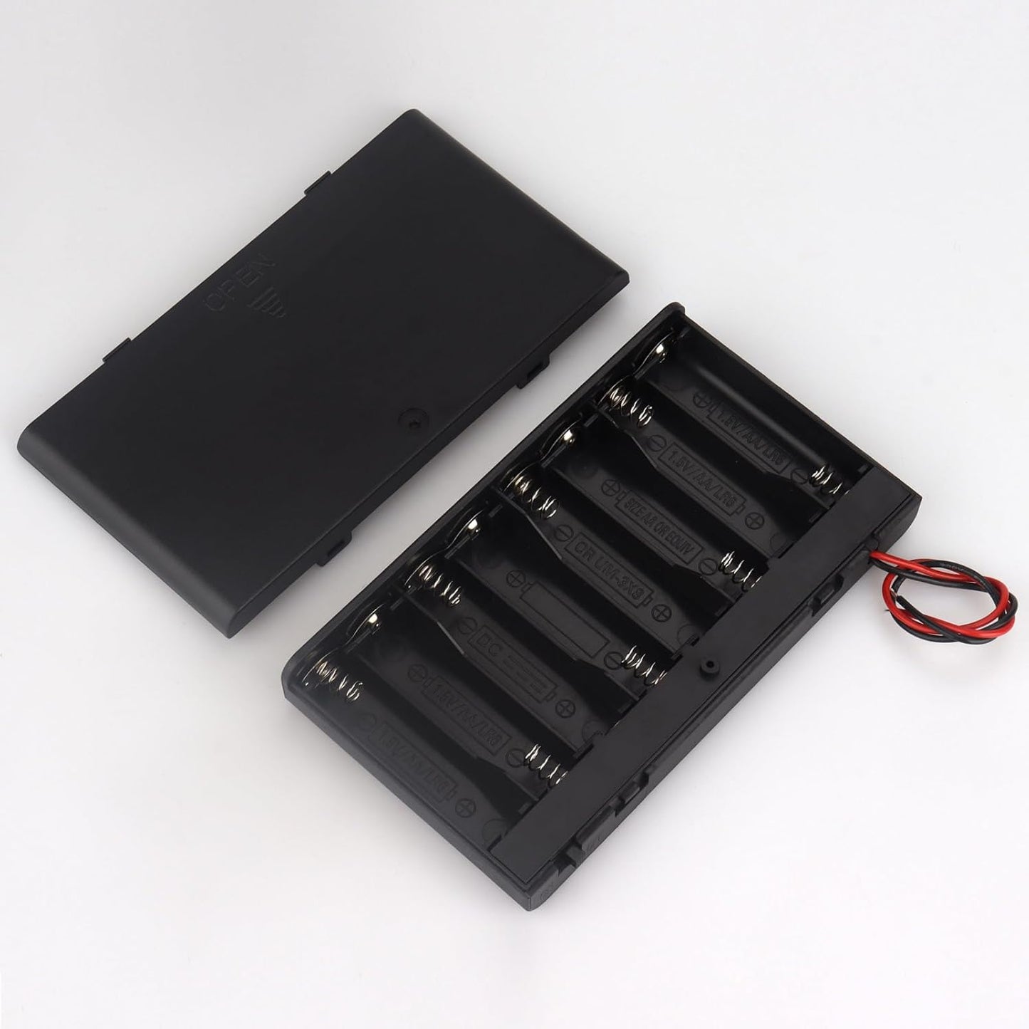 VWEICYY 2 8 Leads,2PCS 8 1.5V x AA Battery Holder housing with x AA Battery Holder Case