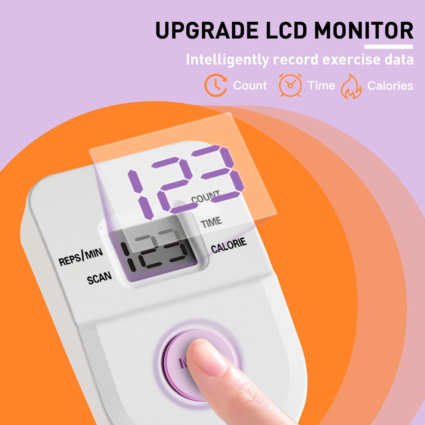 CRYSTAL Ab Machine, Adjustable Ab Machine,Ab Trainer Machine,Ab Dominal Exercise Machine at Home Gym for Stomach Workout with LCD Monitor,Ab Workout Equipment