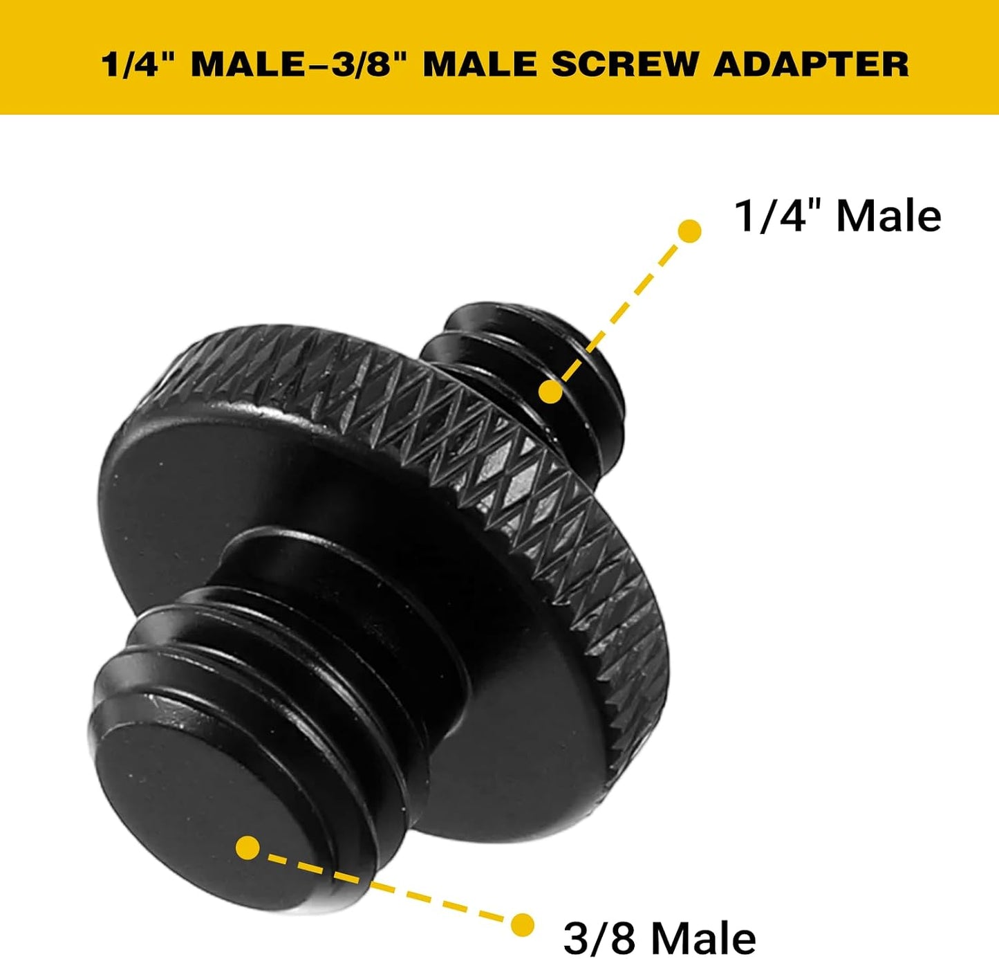 Bruislard 8 1/4" 3/8" Set Pieces & Camera Screw Adapter Camera Tripod Adapter Cameras Mount Screw for DSLR Flash