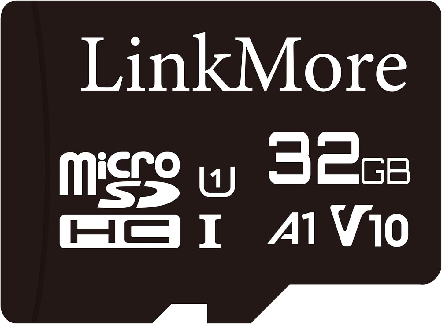 LinkMore XV11 32GB A1, U1, V10, 10 90 MicroSD Flash Memory Card, Micro SDHC Card, UHS-I, Class Compatible, Read Speed