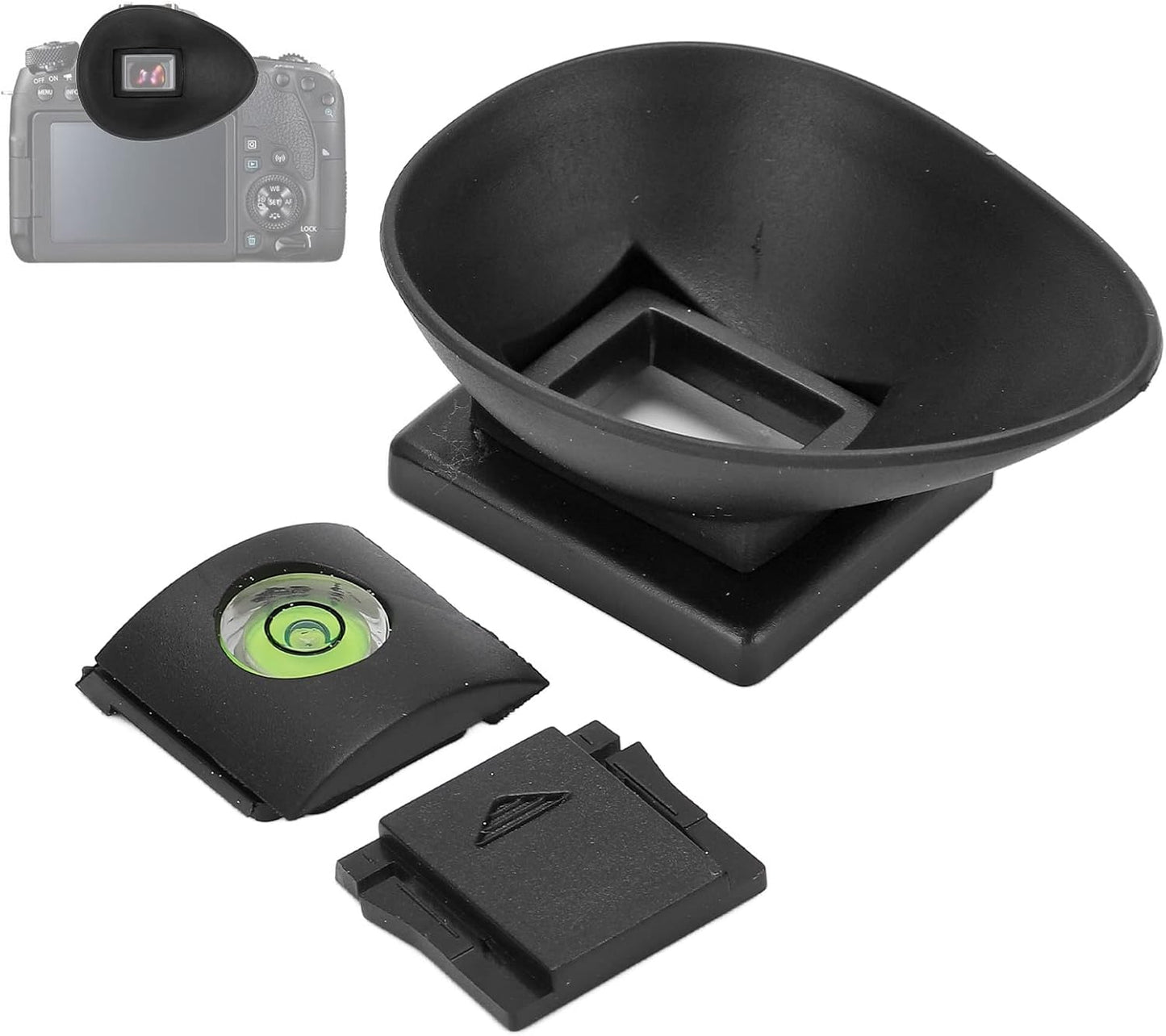 Eyecup,22mm 5D2/5D/6D/40D/50D/60D/60Da/70D Hilitand Camera Viewfinder Rubber Viewfinder Eyecup with Top Cold Shoe Cover