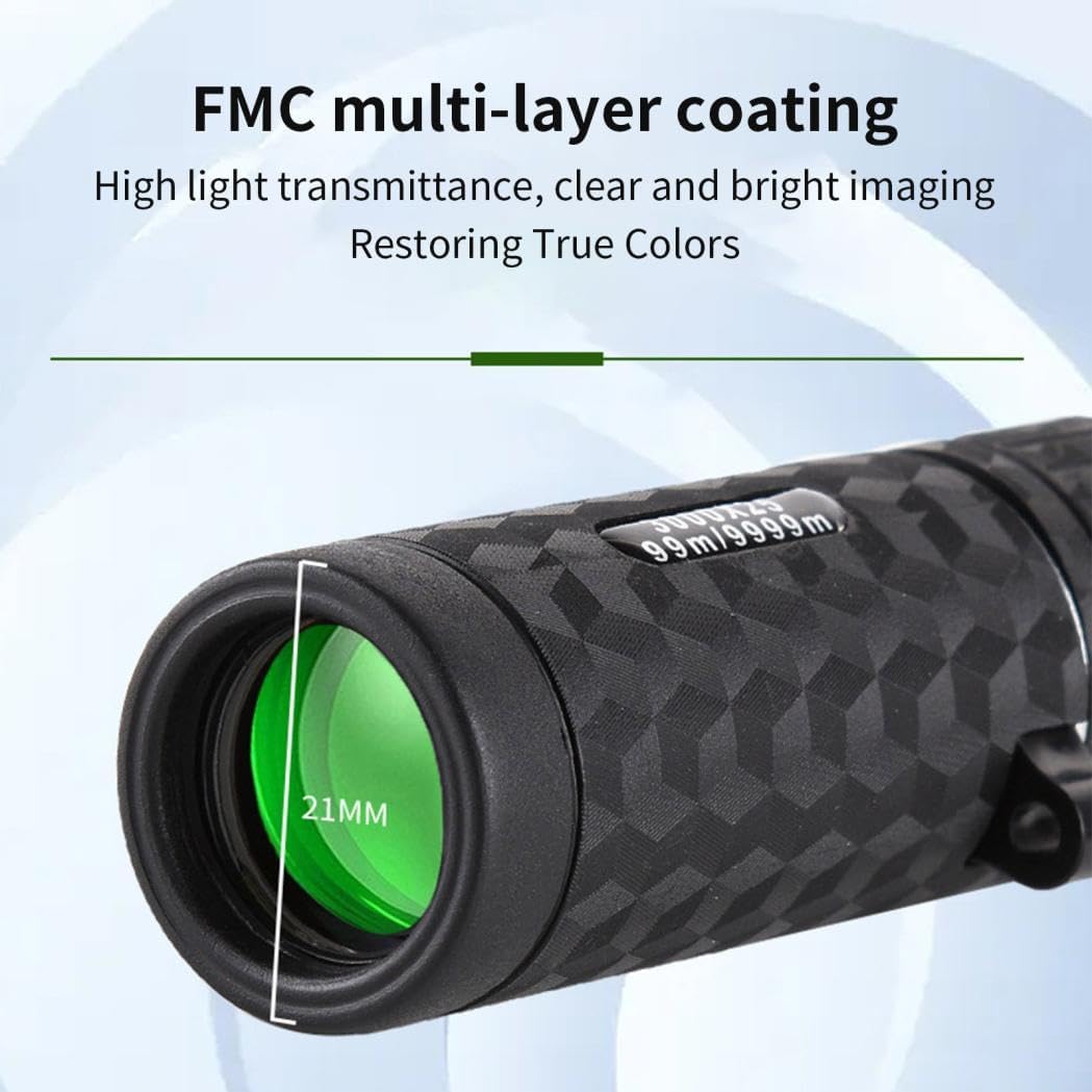 Generic 30x50 Monocular, Telescope for Adults High Powered with Smartphone Adapter Tripod, High-Definition Low Light