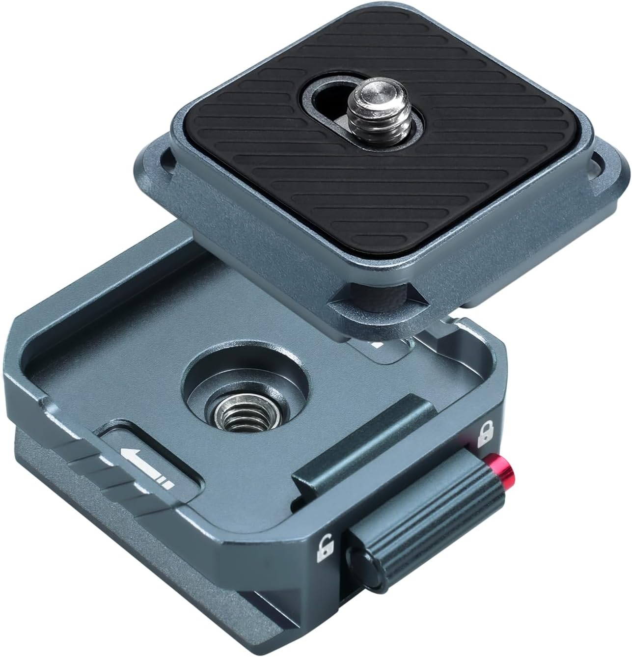 LEAPLIEXT 1/4" 3/8" Professional Camera Quick Release Plate Kit - Metal Arca Swiss Quick Release System with & Screw