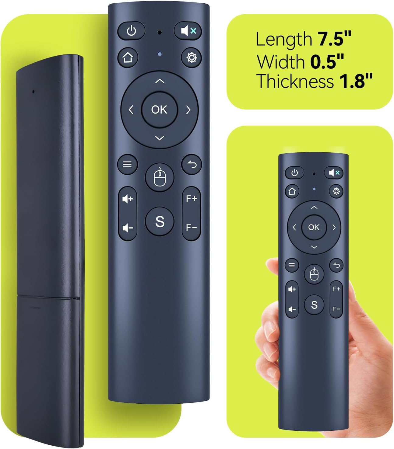 RYQIF X6 P63 Replacement Remote Control Fits TOPTRO Projector, WiMiUS Projector