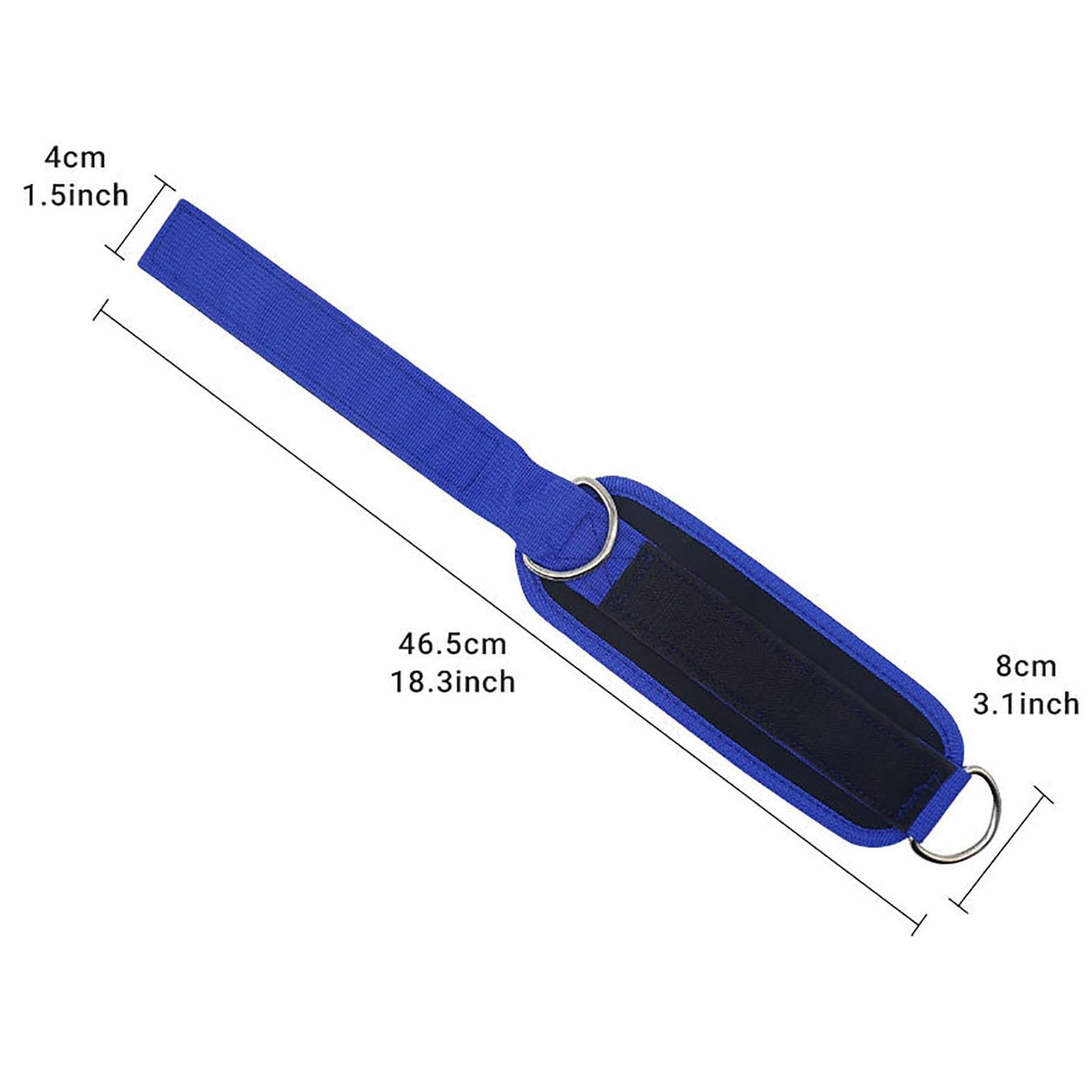 Ankle Straps Ankle Resistance Bands Wrist Cuffs Padded Straps Adjustable Fitness Glute Kickback D-Ring for Cable Machine Gym Foot Leg Training Brace Support, Leg Pulley Attachment Kickback Strap 2Pcs