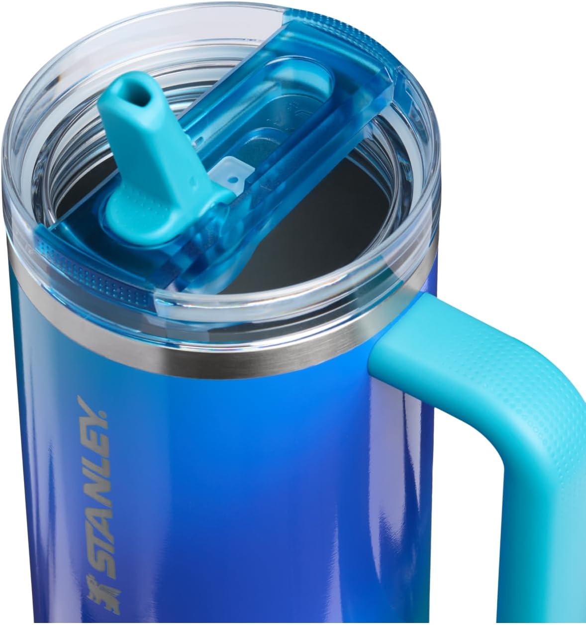 STANLEY Quencher ProTour Flip Straw Tumbler - 40 oz Sea Glass Aura | Durable & Stylish Design