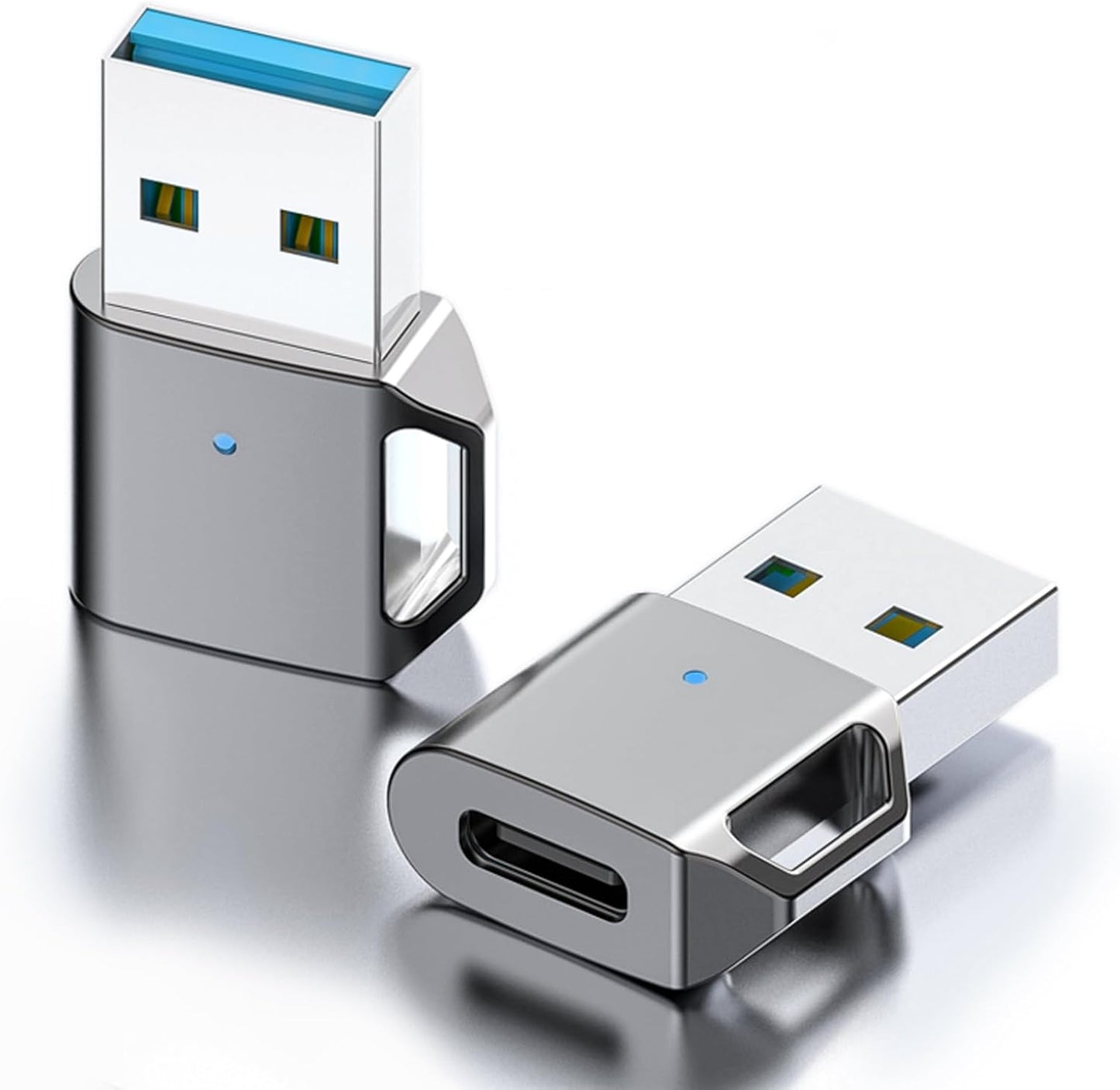 HATMINI 3.1 USB to USB C Adapter USB A to C Adapter Fast Transfer, Zinc Alloy USB to USB C Adapter for MacBook, Ipad