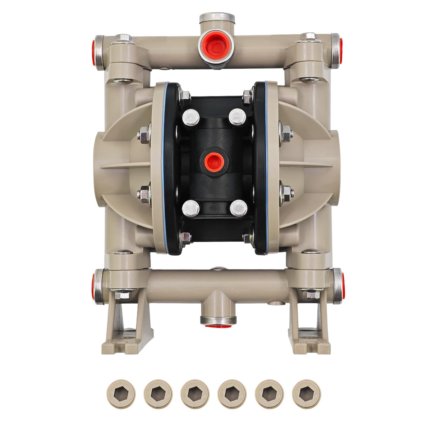 66605J-344 Pneumatic Diaphragm Pump Replacement for Classic Air Compressor,Polypropylene Fluid Caps & Manifold,13 GPM (49.2 LPM) Maximum Flow Rate 66605J344