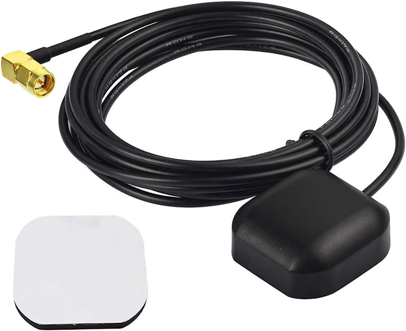 BINGFU Car GPS Antenna SMA Male Waterproof Active GPS Navigation Antenna for Car Stereo Radio Head Unit GPS Navigation