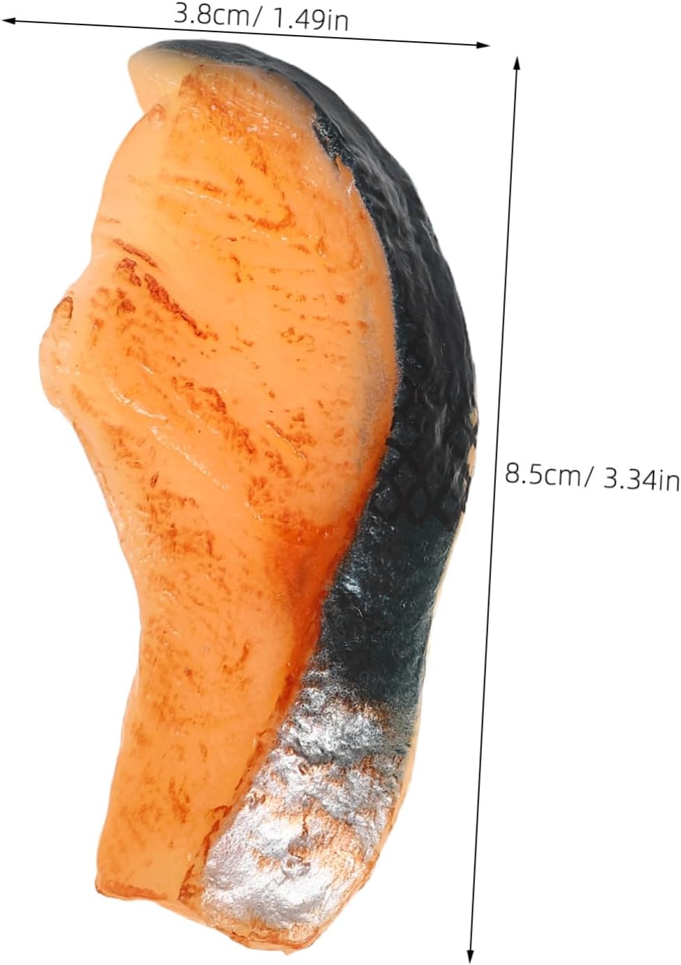 2PCS Beavorty Artificial Fake Salmon Toy Fake Sashimi Salmon Fish Slice Artificial Sashimi decoraciones para uas