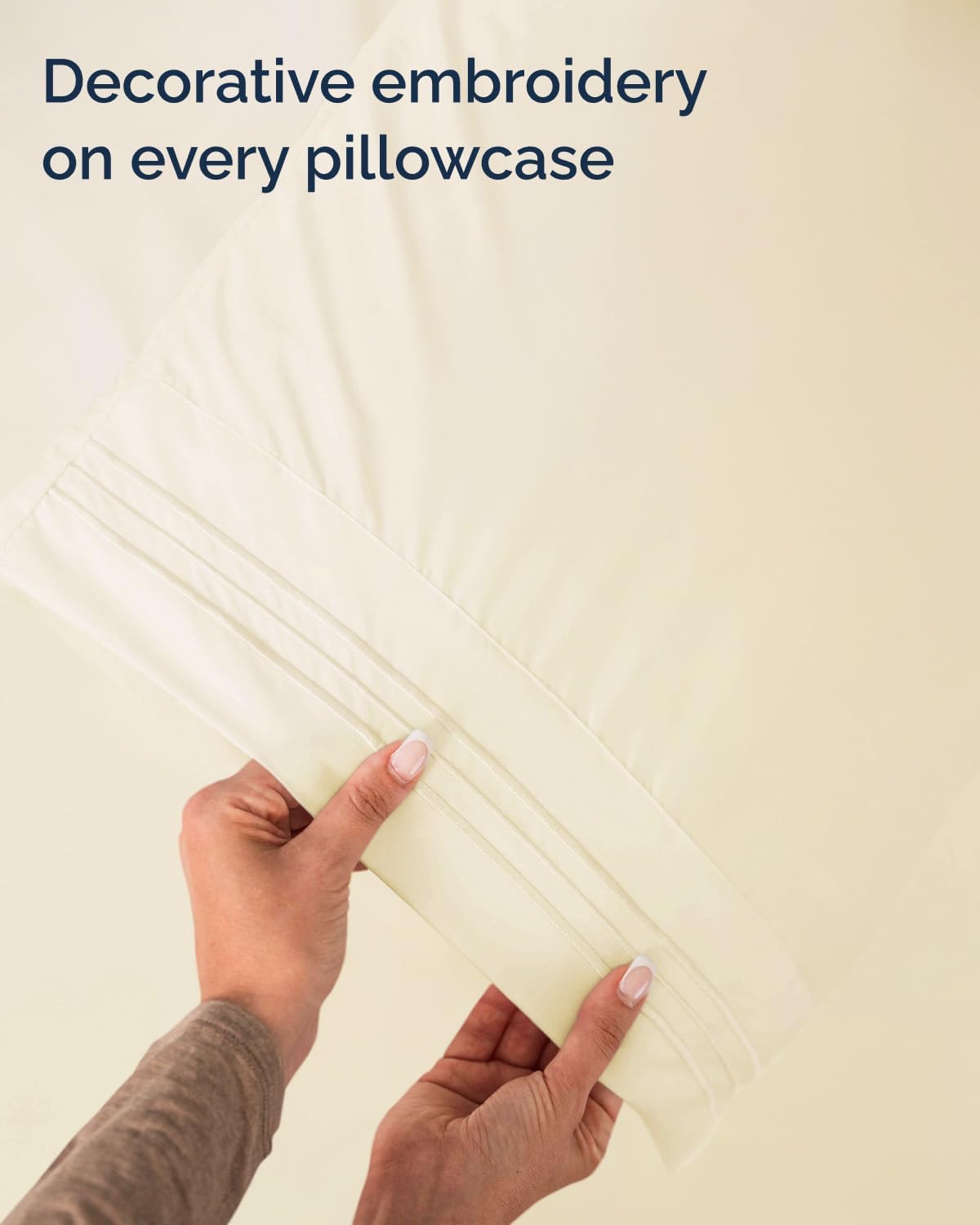 Comfy Twin Size 3-Piece Sheet Set | Breathable & Cooling Hotel Luxury Bedding - Ultra-Soft, Deep Pockets, Off White