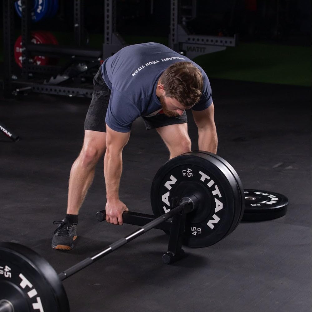 Titan Fitness Mini Deadlift Barbell Jack Stand, Pair