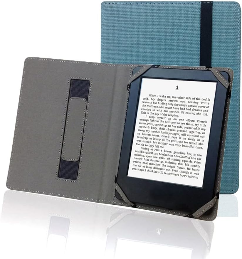 ENJOY-UNIQUE 6" 6inch Natural Linen Case Cover for ebook Reader Universal Hemp Case Cover