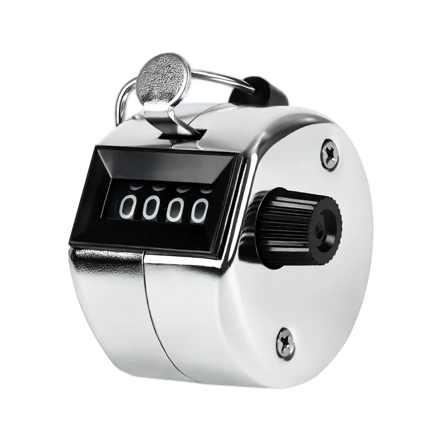 LKbeuuu Metal Handheld Tally Counter, Clicker Counter with 4 Digit Display, Hand Mechanical Counter for Counting, Golf, Baseball, Knitting, Coaching, Fishing and Laps