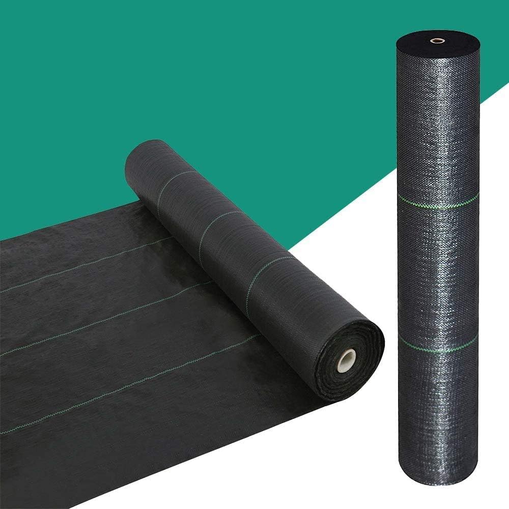 Snail 6ft x 100ft Weed Barrier Landscape Fabric Premium 5oz Pro Heavy Duty Ground Cover Anti-Weed Gardening Mat High Permeability Easy Setup Commercial Outdoor Weed Mat