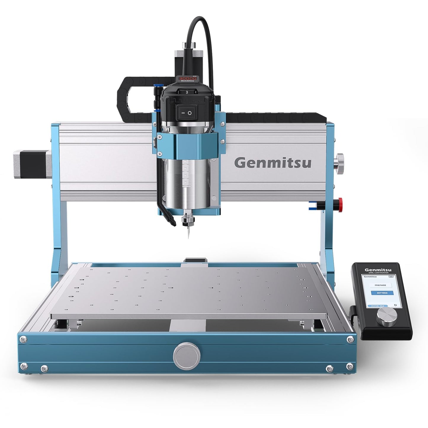 Genmitsu 3030-PROVer Ultra CNC Router Machine for Metal, All Metal CNC Engraver with Powerful 710W Spindle, ±0.03mm High Precision, Dual Linear Guides & Ball Screws, for Aluminum & Acrylic Engraving