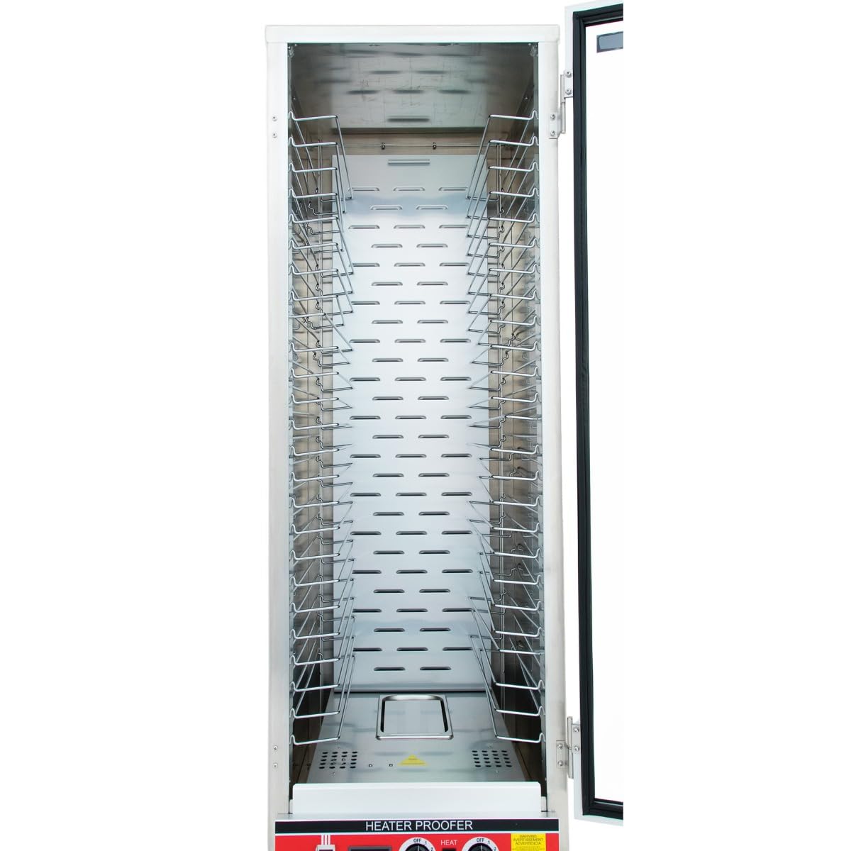 Empura Full-Size HPC Heated Holding/Proofing Cabinet | Heavy Duty Mobile Full Height Non-Insulated Food Warmer for Bakery Hotel | LED Thermometer, 25 Full-Size Pan Capacity, Aluminum, 1500W, 120V
