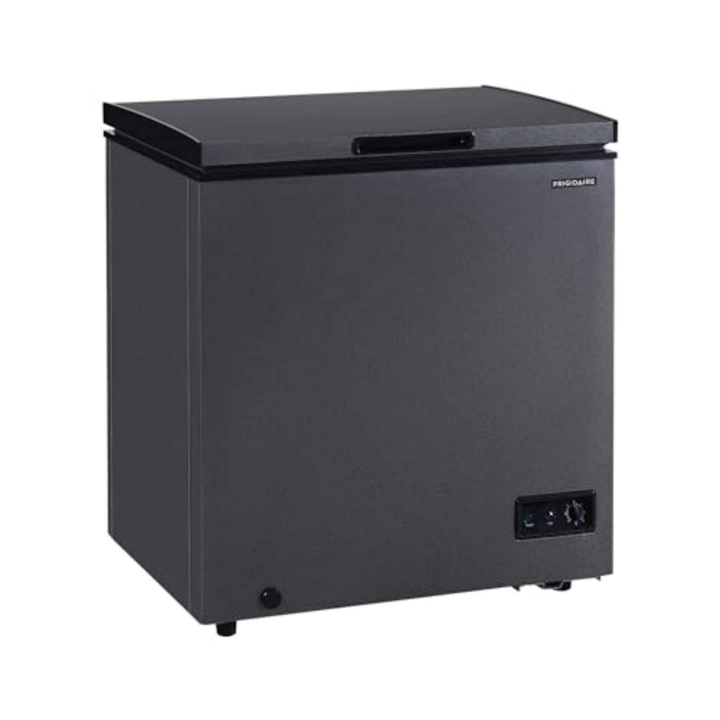 Frigidaire Chest Deep Freezer, 5 Cu. Ft. Capacity, Granita Rugged Design-Adjustable Thermostat-Removable Vinyl Coated Wire Basket-Easy Defrost Drain