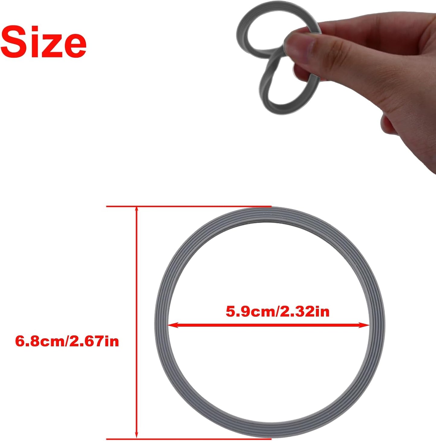 Owala FreeSip | 6-Pack Replacement Silicone Water Bottle Gaskets - Durable Lid Seal Accessories