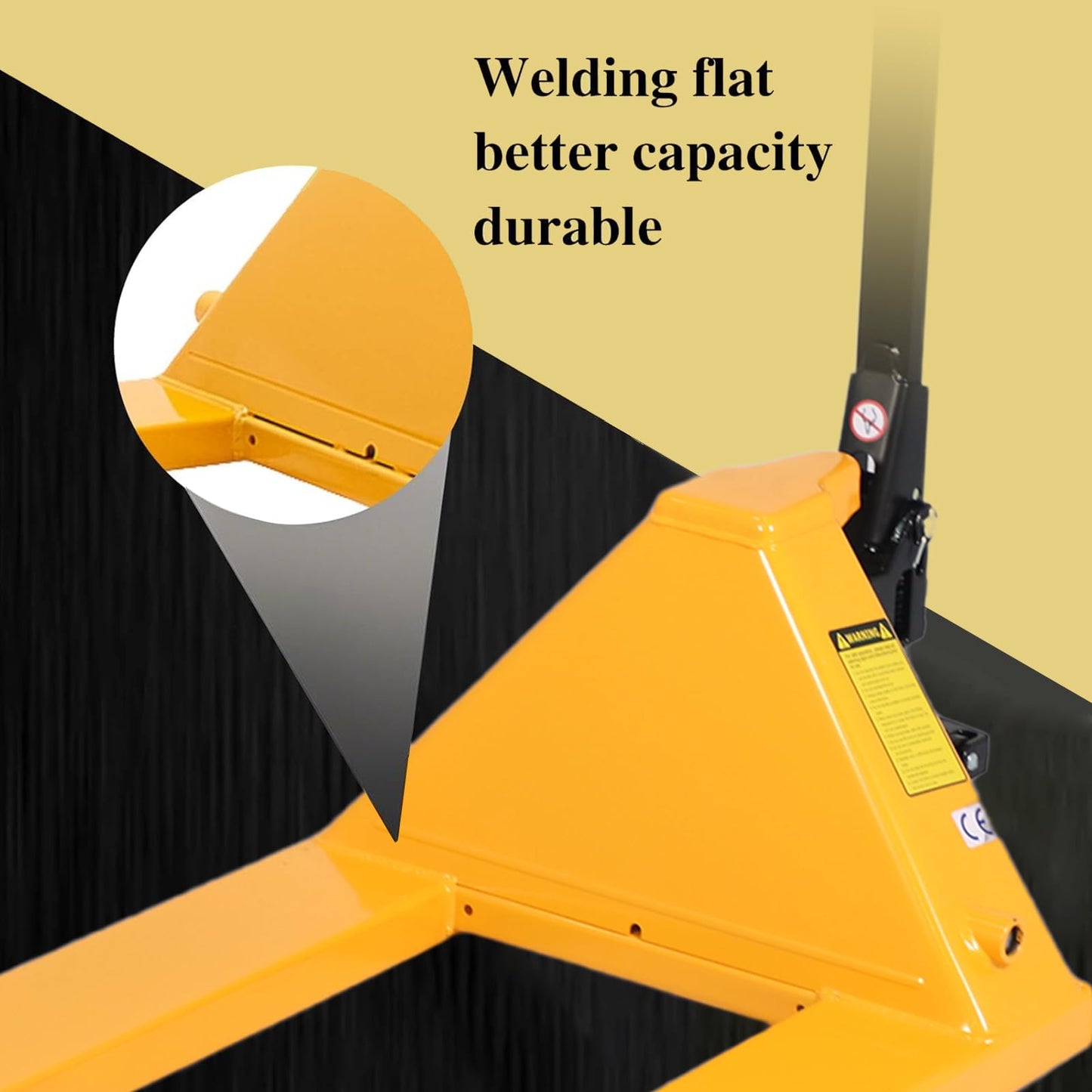 Aequanta Manual Pallet Jack Industrial Hand Pallet Truck 48" Lx21'' W Forks 5500Lbs Capacity