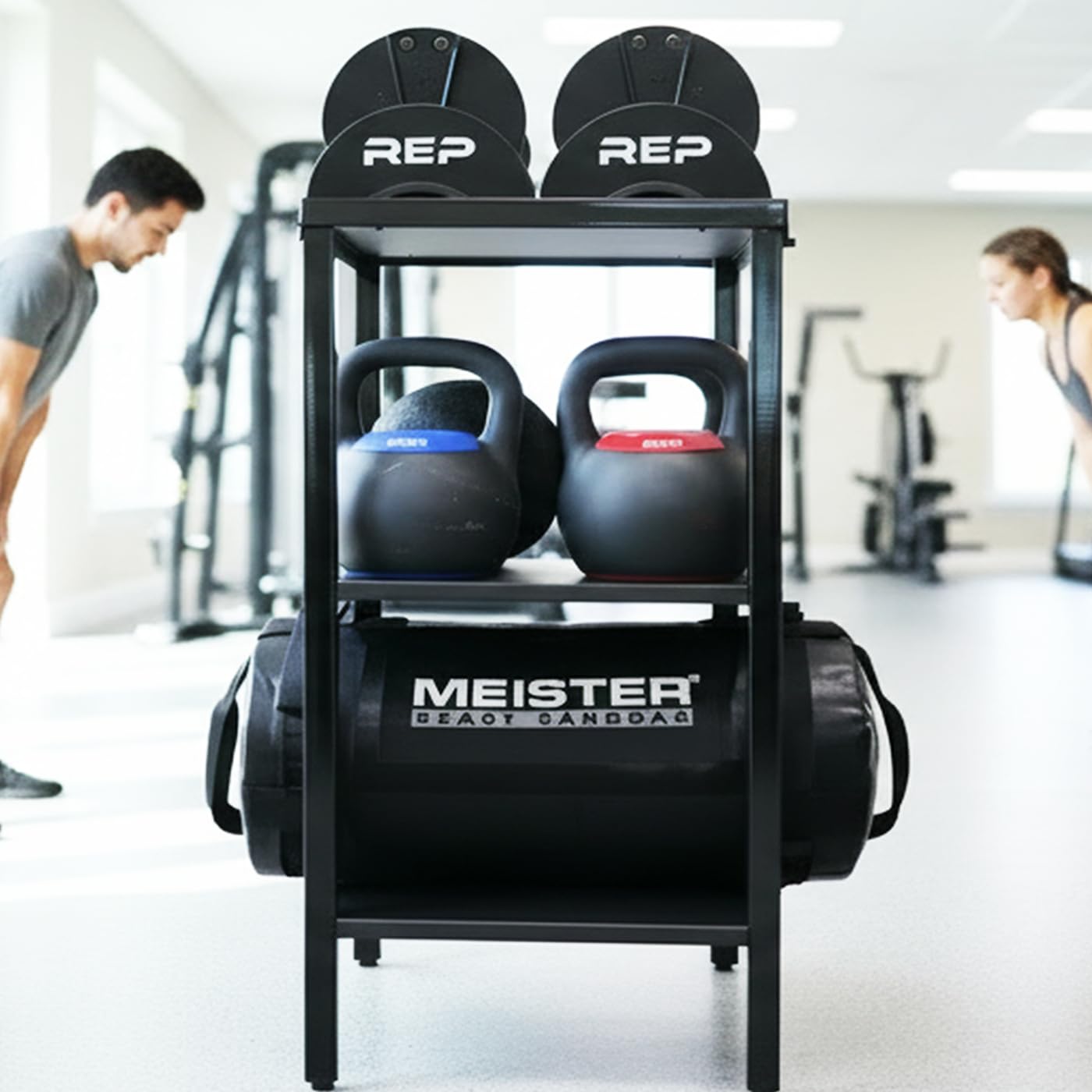 OGODU Heavy Duty Stationary Dumbbell Stand – 600-800 lbs Capacity, 2-Tier/3-Tier Extra Large Storage Rack, Fits Most Adjustable Dumbbells and Kettlebells, Anti-Tip Safety Base, Non-Slip Floor Pads, Heavy Duty Construction for Home Gym, Garage, Commercial