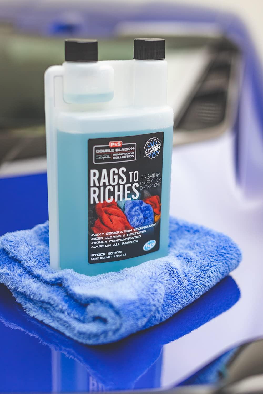 P & S Professional Detail Products - Rags to Riches Premium Microfiber Detergent | Deep Clean & Restore, 1 Gallon