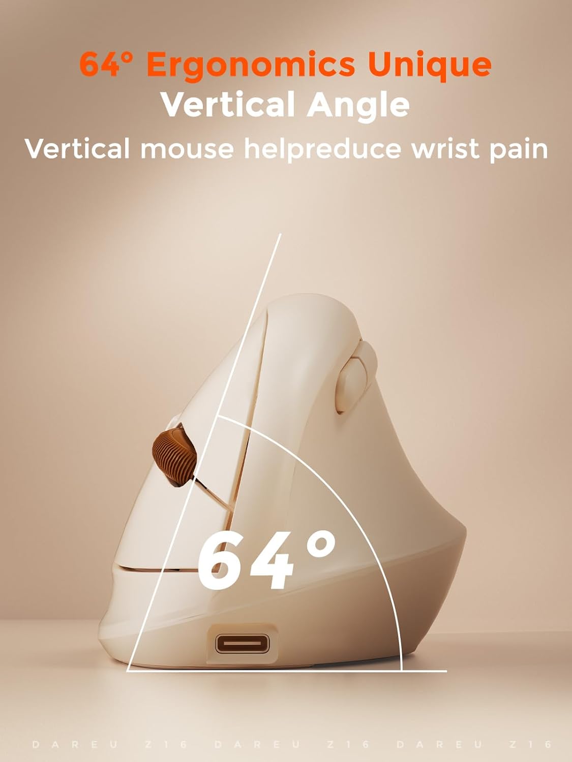 DAREU Hands,2.4GHz Strain,3 Ergonomic Vertical Wireless Mouse for Small / BT Optical Vertical Mice with Ergo Design