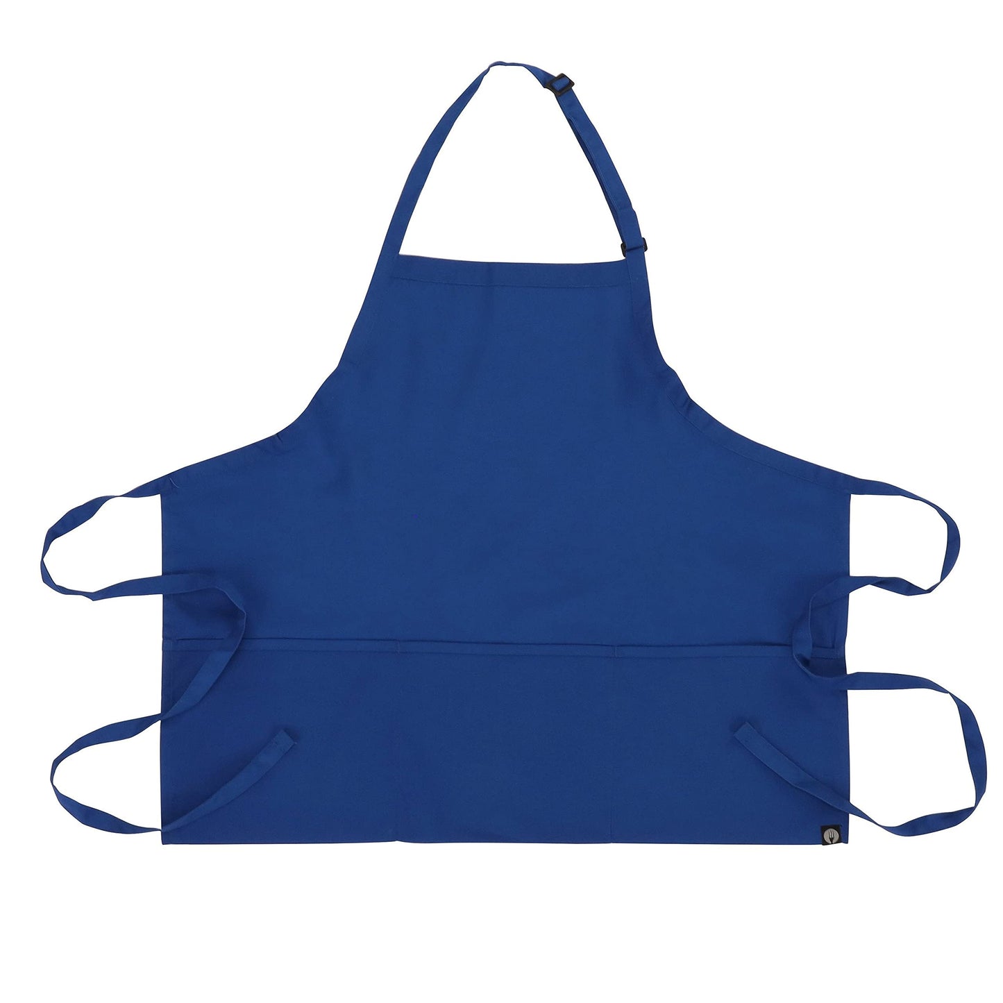 Chef Works Unisex Three Pocket Apron, Royal, One Size