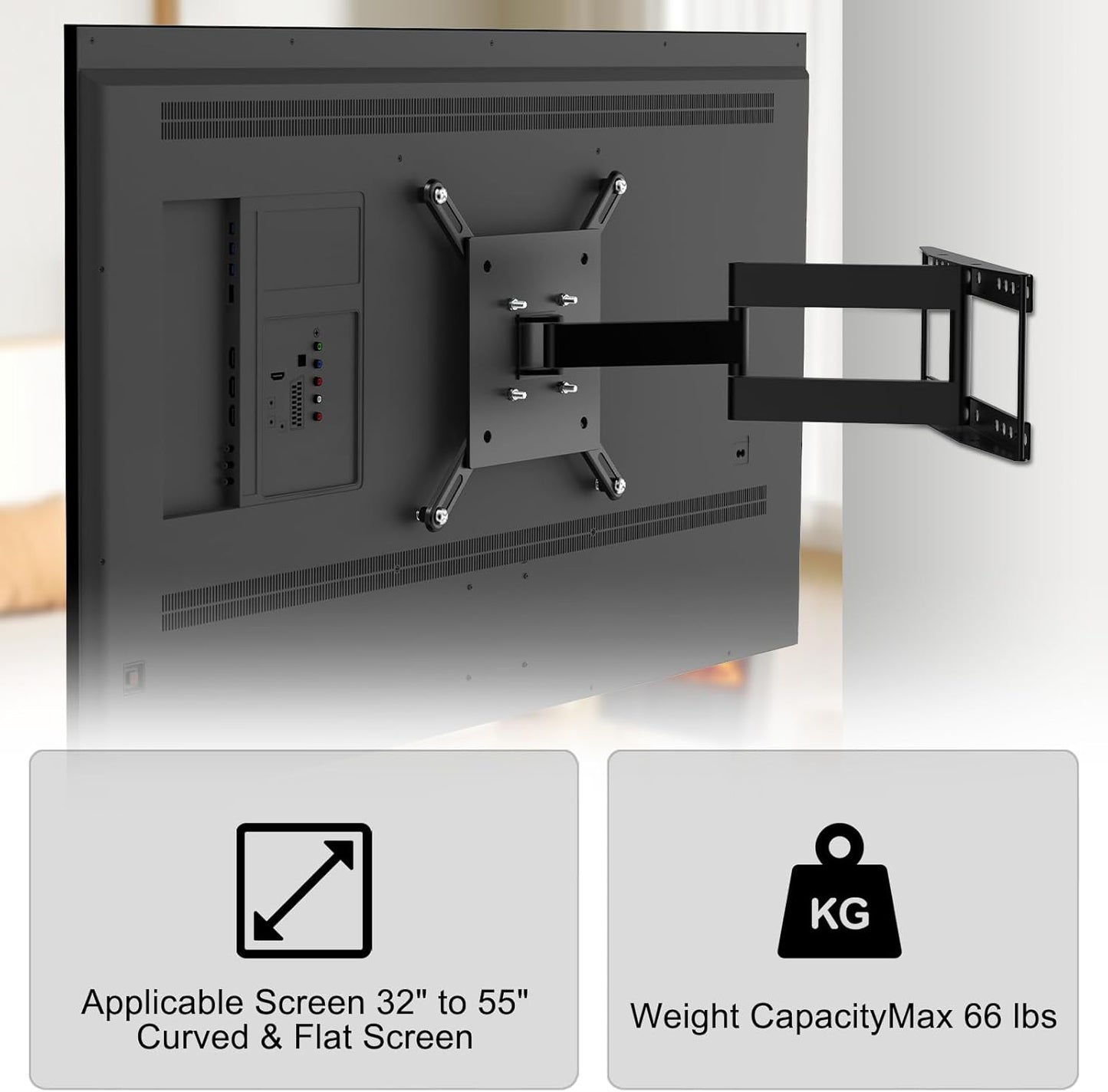 KOPKIO 32 55 inch 400x400mm VESA Mount Adapter Kit for Screens to LCD LED TVTV Wall Mount Bracket Adapter Conversion