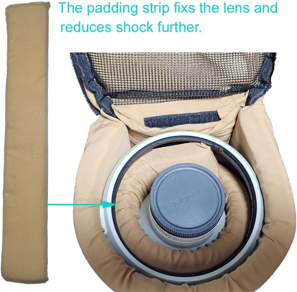 LB3 100-400mm 100-500 70-200 180mm 600 70-300mm 90mm 70-200mm Nicama Deluxe Water-Resistant Camera Lens Pouch Case