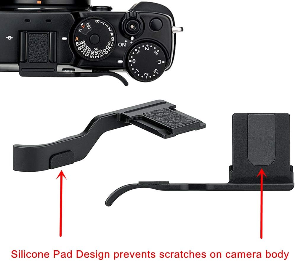 JJC X-Pro3 X-Pro2 X-Pro1 Xpro3 Xpro2 Xpro1 Deluxe Metal Thumb Up Grip for Fujifilm Fuji Digital Mirrorless Camera Thumb