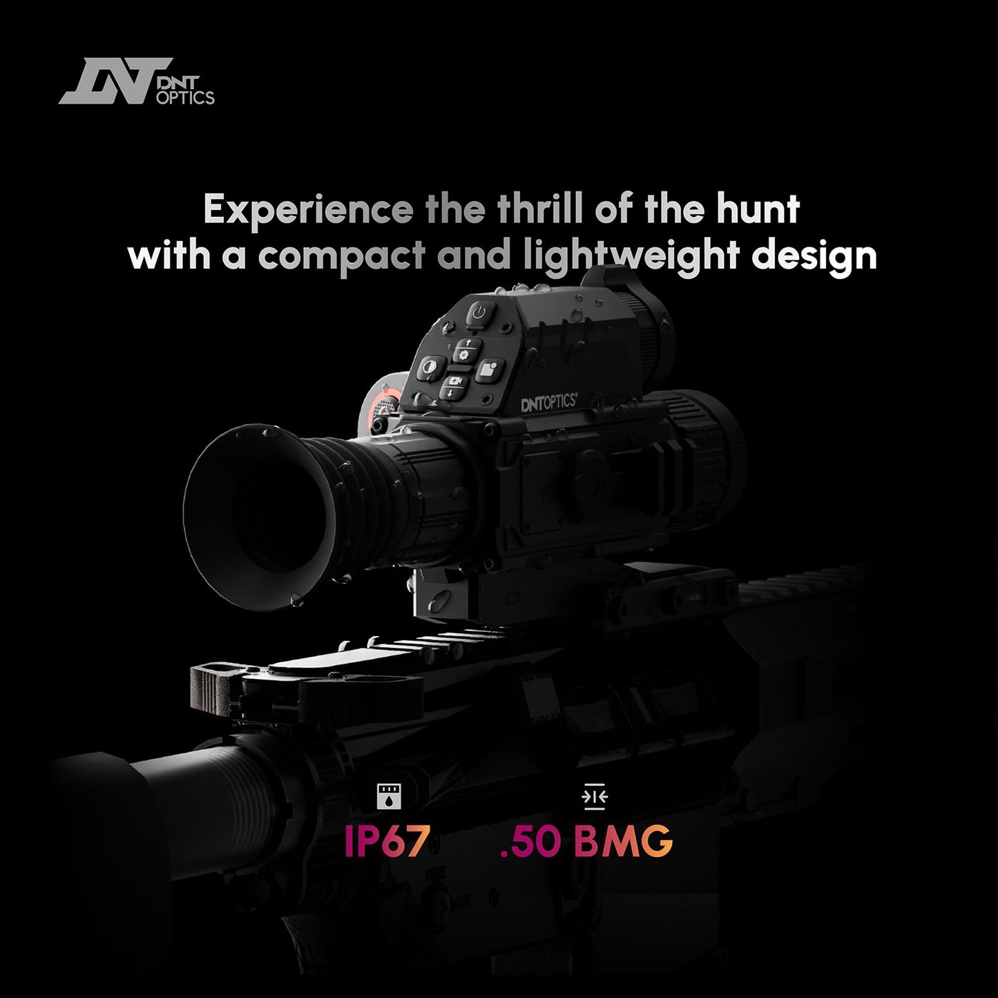 DNT Optics TNC225R ThermNight Thermal & Night Vision Multispectral Scope with Laser Rangefinder and Ballistic Calculator