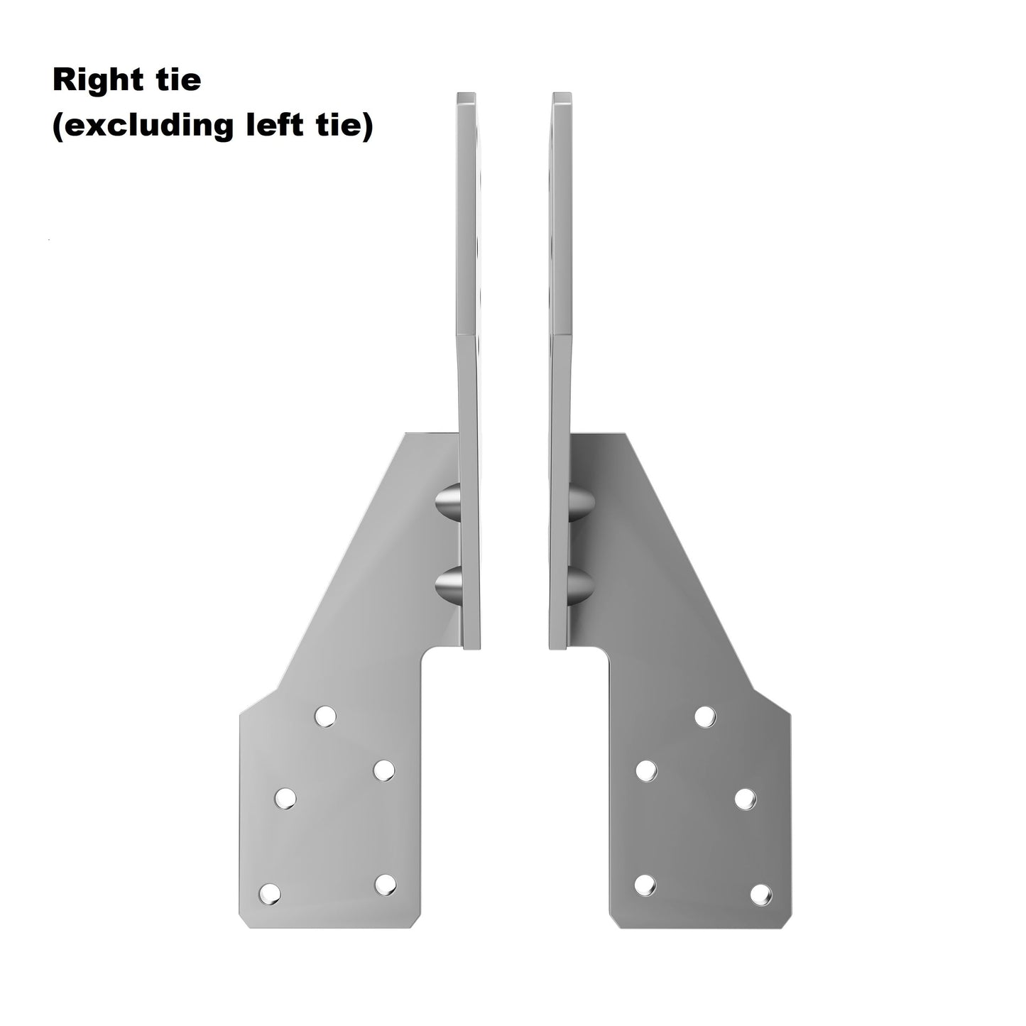 Hurricane Straps H2.5A Right Tie Heavy Duty Galvanized Hurricane Tie 25ct Hurricane Straps Widely Applicable Rafter Ties can Realize Double Reinforcement or Fits for Left-Hander(25pcs)