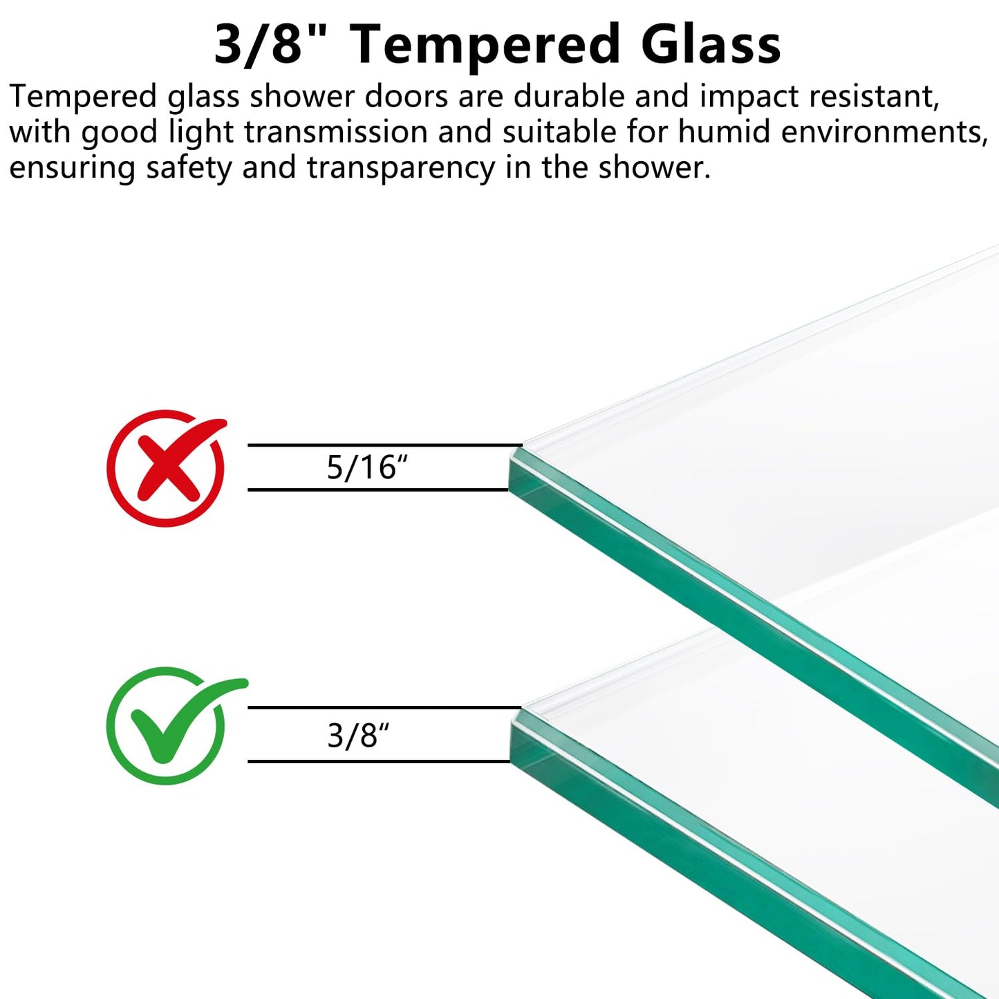 CRISSENSSI Frameless Shower Door, 68"-72" Wide, 76" high, 3/8" (10mm) Clear Tempered Glass with Towel bar, Double Sliding Door, Brushed Gold Finish DS01