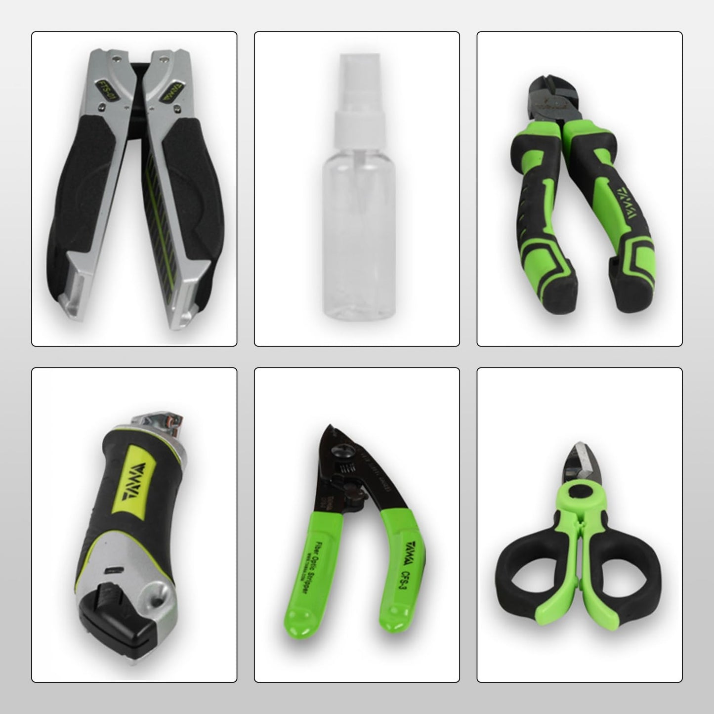 Optical Fiber ToolKit JFH-63D FTTH Loss Tester Kit Optical Power Meter OPM-22 + Visual Fault Locator VFL-22M+Miller Stripper+Fiber Cleaver FC-6S+Kevlar Scissors KS-K2+50pieces SC UPC Fast Connectors