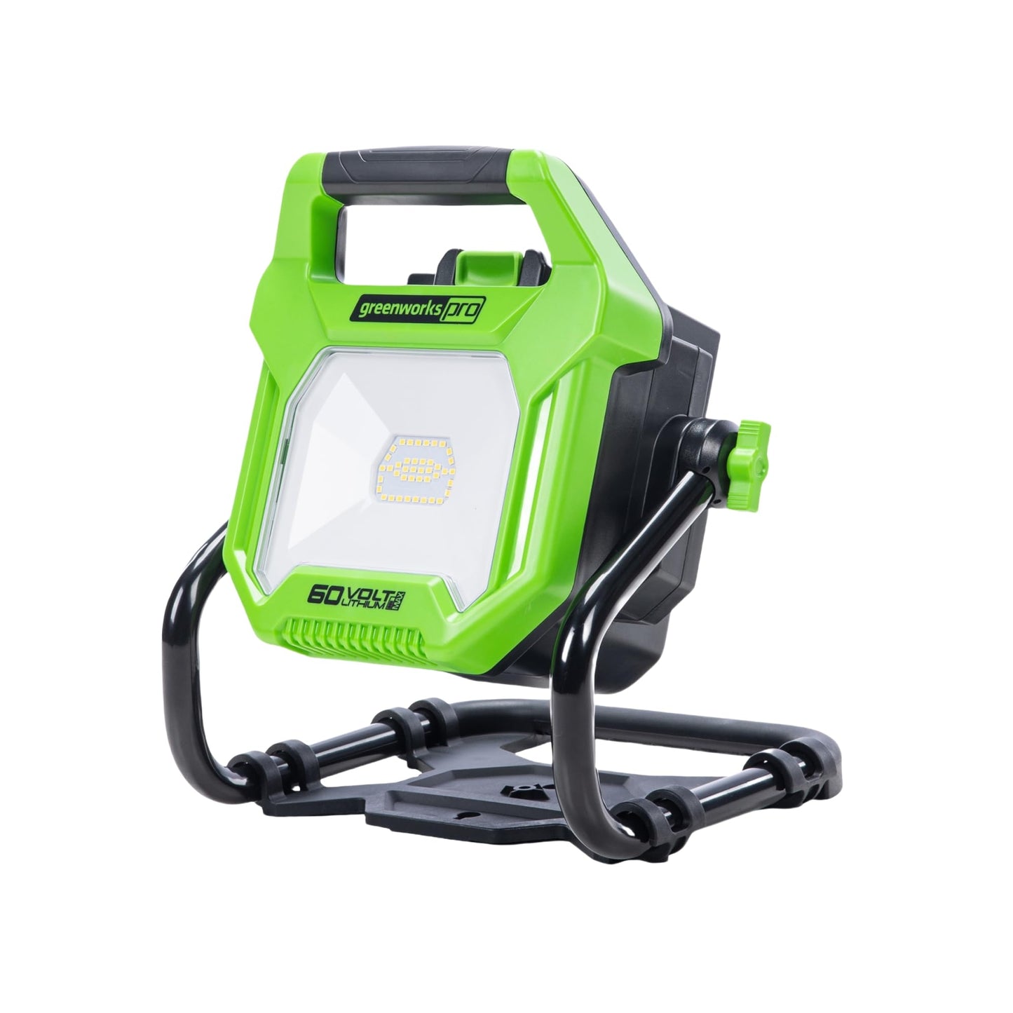 Greenworks Pro 60V (AC/DC) 2500-Lumen LED Work Light, 360° Head Rotation, Tripod Mountable, Portable, Indoor/Outdoor Light, Flood Light, Tool-Only