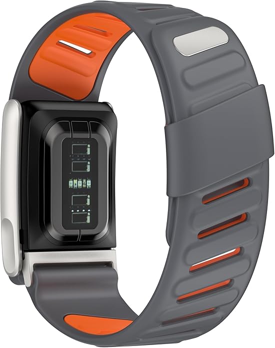 VeveXiao Rugged Comfort Silicone Wristband Compatible with WHOOP 5 | Whoop MG Band, Durable Soft Silicone Sports Loop Replacement Bands for Men Women with Metal Frame Connector