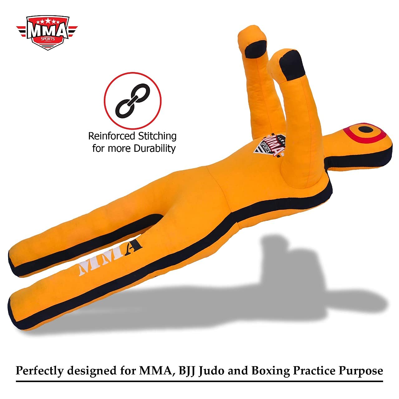 MMA Sports Brazilian Jiu Jitsu Judo Karate Throwing Boxing Dummy - 36-41 Inch Orange Grappling Dummy for Kids