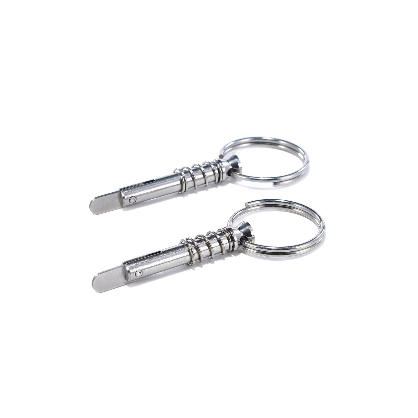10 Pack Quick Release Bimini Pins, 1/4" Diameter - Boat Canopy Top Pins with Pull Ring, Full 316 Stainless Steel Marine Hardware