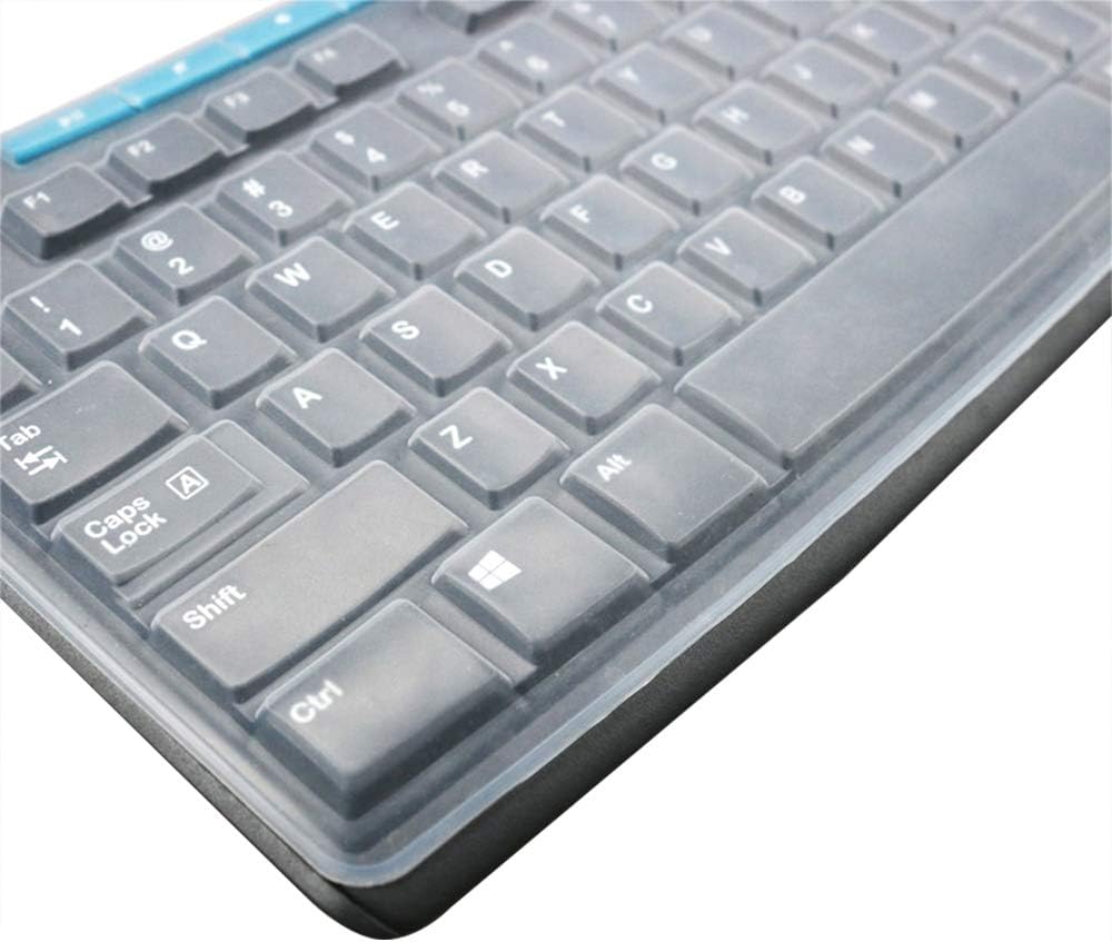 JuYuish MK370 MK270 K200 K260 K270 MK200 MK260 Ultra Thin Desktop Silicone Clear Keyboard Cover Skin Protector