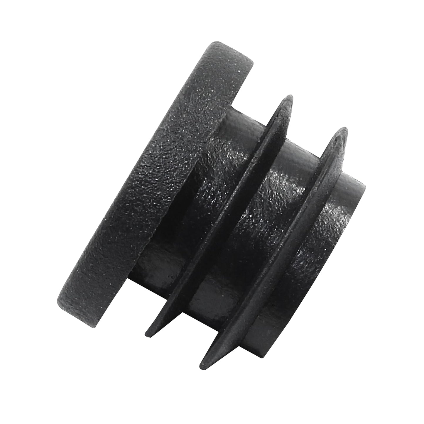 Kyuionty 20 Pack 3/4" Round Plastic Plug, Furniture Pipe Tube Cover Insert Tubing End Caps for Round Tubing Post, Pipe Post, Chairs (Black)