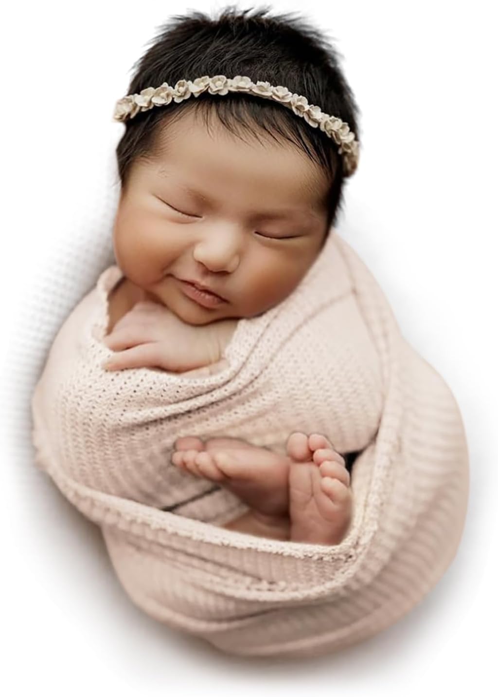 ForBaysy Newborn Photography Props for Baby Boys and Girls Newborn Wraps for Infant Baby Photoshoot Waffle Texture Knit