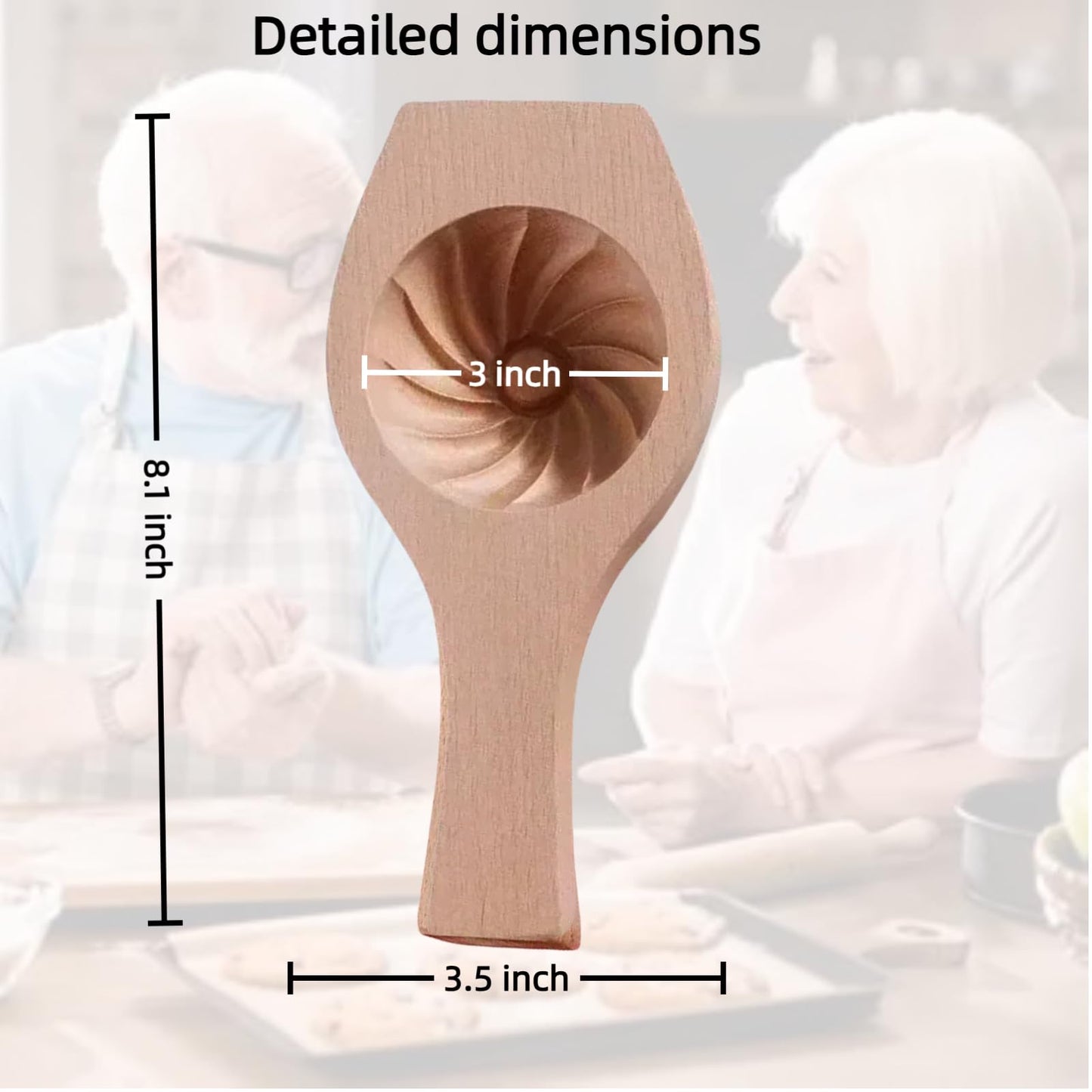 Bnrkmeb Wooden Bao Bun Maker,Baozi Maker Machine,Wooden Steam Bun Mold,This Kitchen Appliances And Gadgets Is the Best Gift for Asian Food Enthusiasts And Dumpling Maker (Steamed Bun A)
