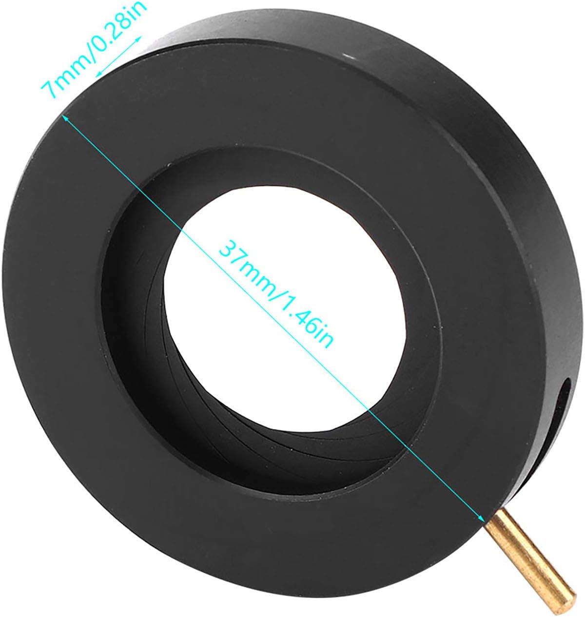 Yosoo Health Gear 1.5-25mm Diaphragm(sk23) Aperture Diaphragm, Adjustable Aperture Diaphragm Microscope Vision Lens
