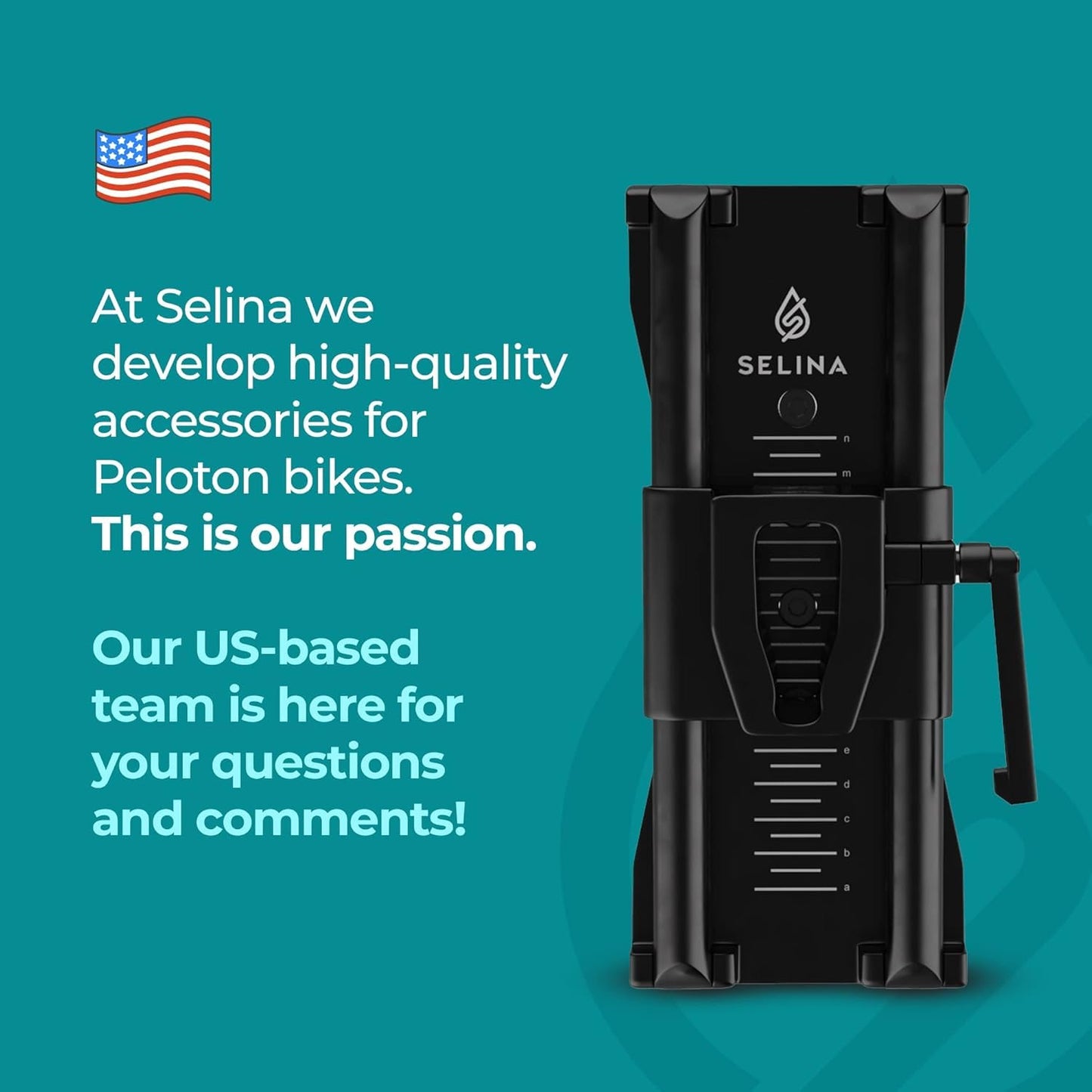 SELINA® Handlebar Adjuster Compatible with The Peloton Bike and Bike + | Ride with Better Posture - No More Back, Neck and Shoulder Pain | Handlebar Extender Compatible with all Peloton Bike Models