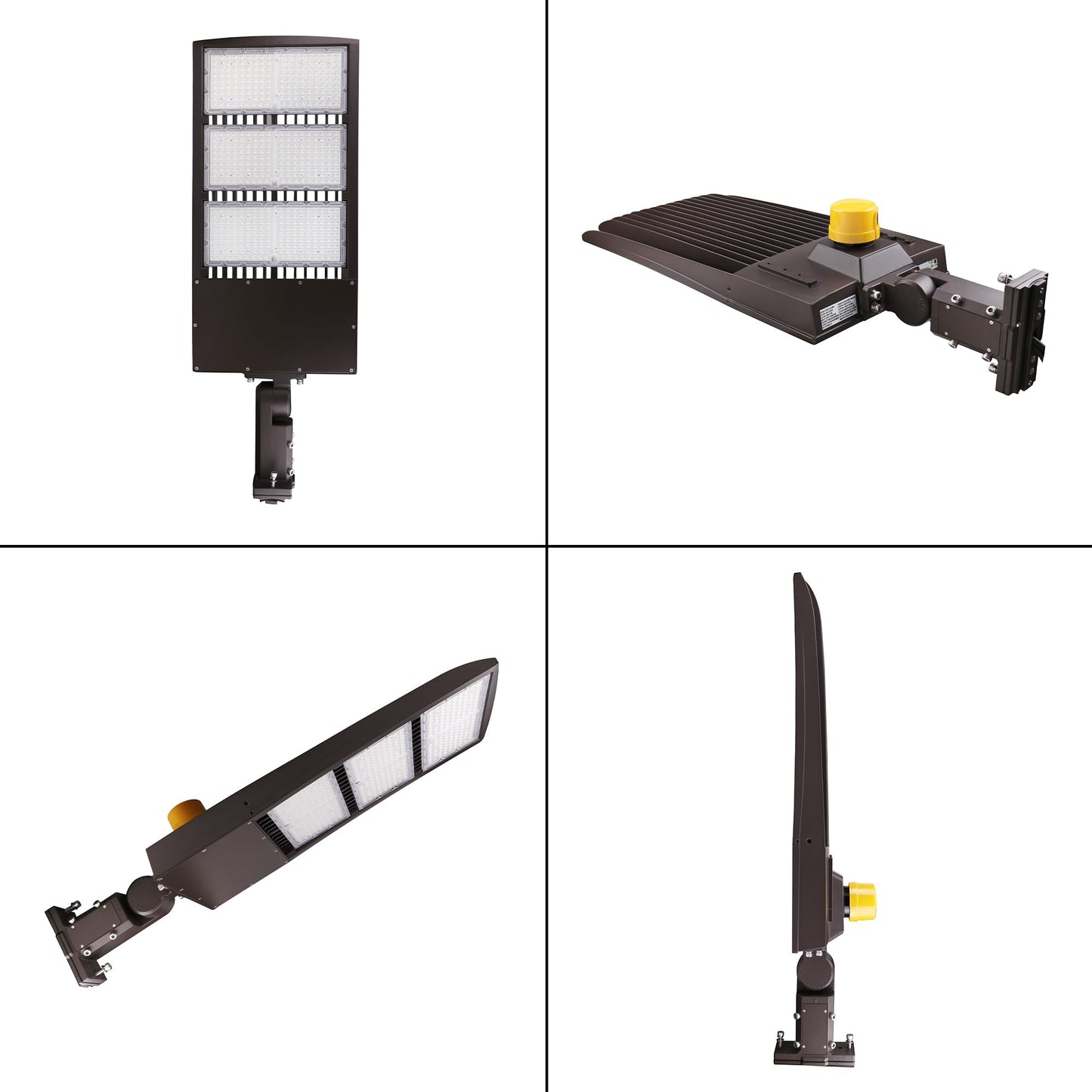 Ledmyplace LED Parking lot Light, 450W Shoebox Light with Dusk to Dawn Photocell, 60750LM, 5700K Daylight, 120-277V, IP65 Waterproof, Commercial Street & Area Lighting for Sports, Stadium,