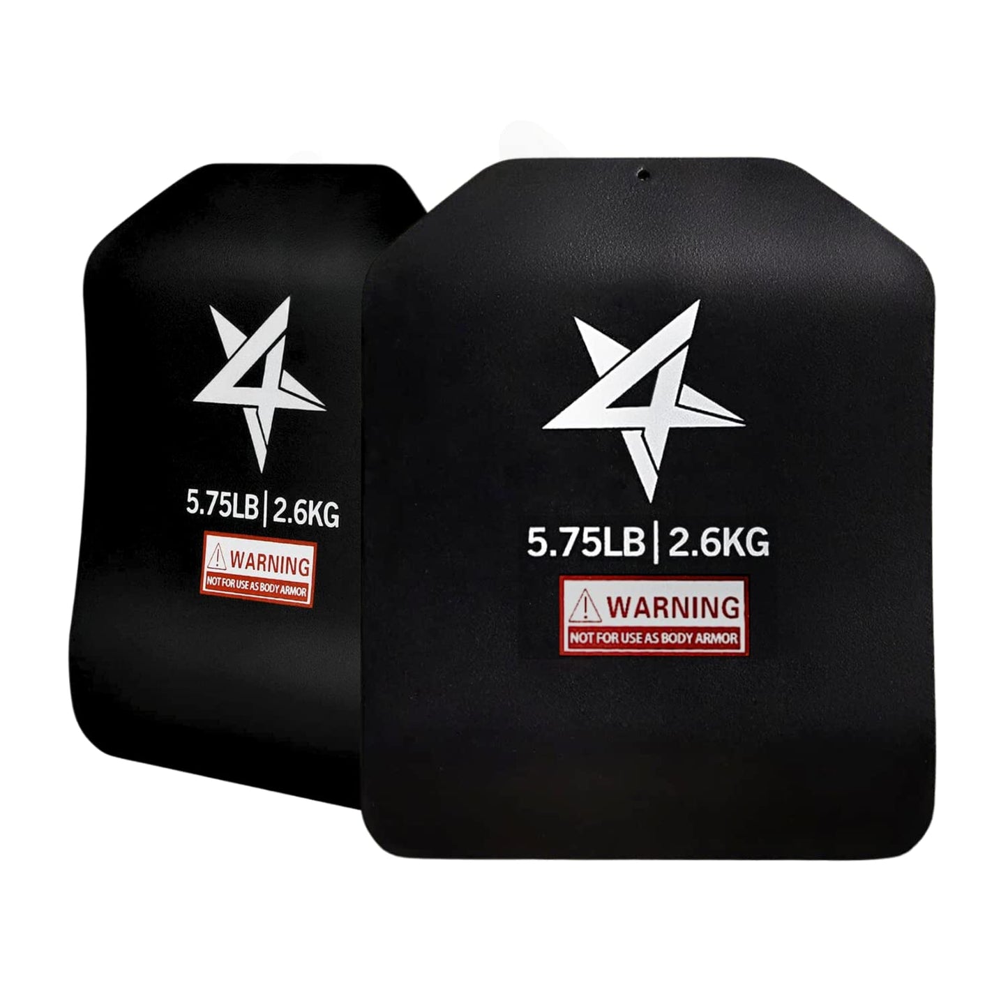 Yes4All Weighted Vest Plate with Curved Ergonomic Plates for Running, Rucking, & Strength Training, Comfortable Fit, Tactical Vest, Plate Pair or Combo, 5.75 to 19.75LB - 5.75 lb Pair (Plate Only)
