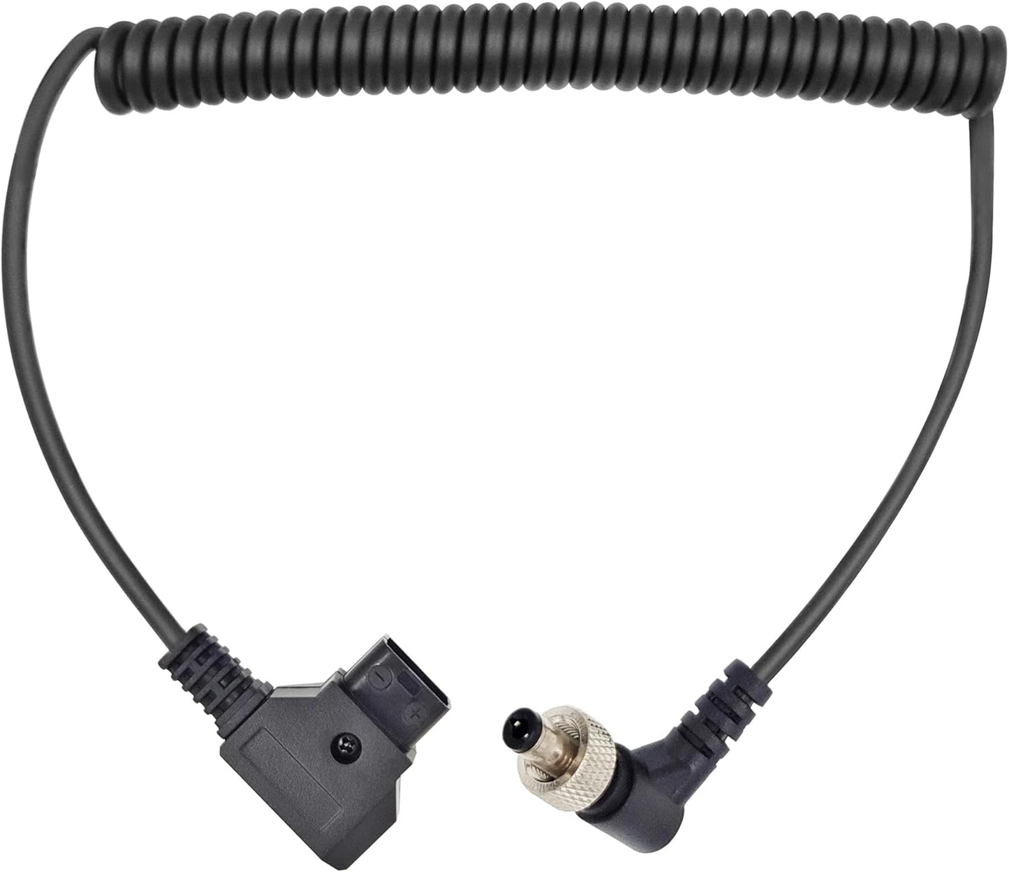 LSYRIA 5.5 2.1mm PIX-E7 PIX-E5 7 400s, 40inch D-Tap to Locking DC Monitor Power Cable, Right Angle Cable Suitable
