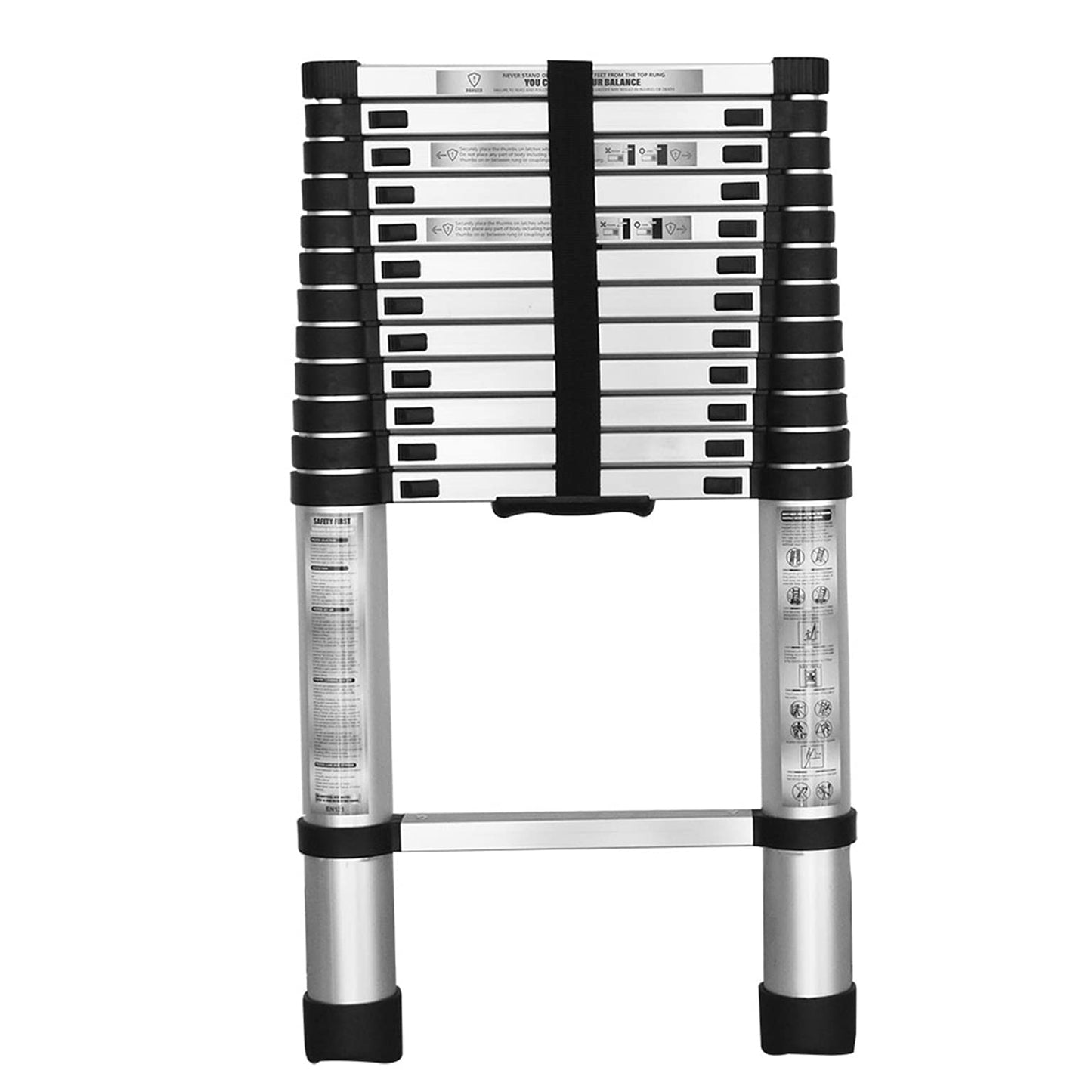 mitoharet 10.5FT Aluminum Telescoping Ladder, Lightweight & Stable, 330LB Capacity